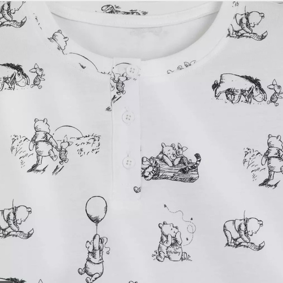 Disney Winnie the Pooh and Pals Sleepwear PJ Shorts Set for Women Large Pajamas - Picture 2 of 16